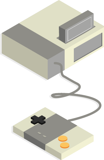 image of a video game console
