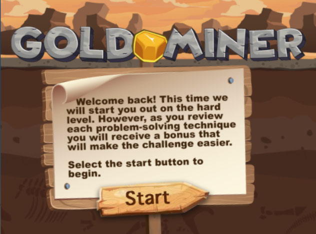 Gold Miner - Course Review game screenshot
