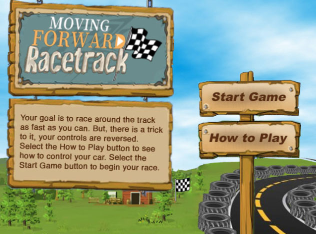 Racetrack game screenshot