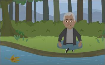 Screenshot of the Leaves on a Stream video
