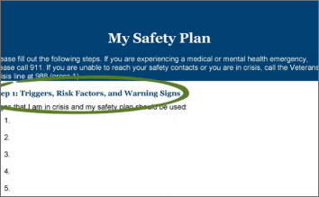 Screenshot of the Create Your Safety Plan - Steps 1-6 video