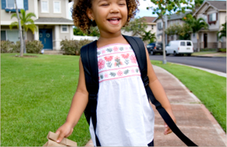 Preschooler ready for school