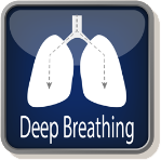 Deep breathing icon