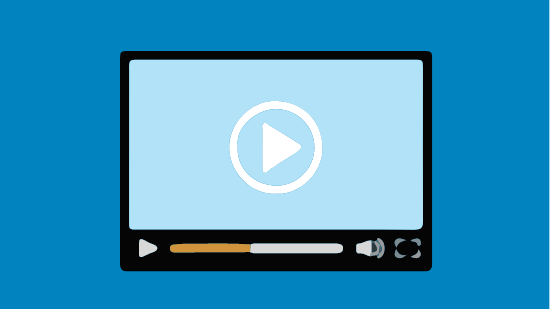 Illustration of web media player.