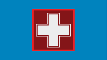 Illustration of a health and services cross.